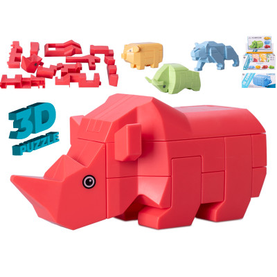 Hlavolam 3D puzzle zvířátka Býk