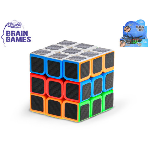 Brain Games Magic cube Hlavolam kostka 5,5x5,5cm barevná v síťce ~ 1