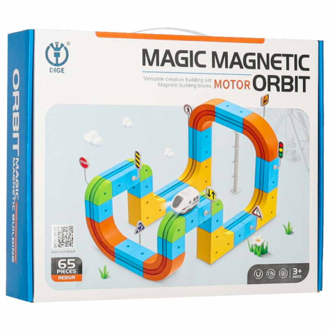 Dige Magnetická stavebnice Dráha orbit 65 ks ~ 12