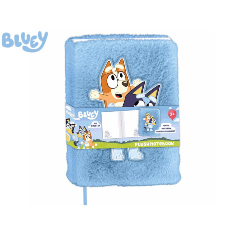 Bluey Zápisník plyšový 22x16x2,5cm 80 stran ~ 1