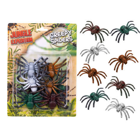 Jungle Expedition Pavouk 6cm 8ks na kartě ~ 3