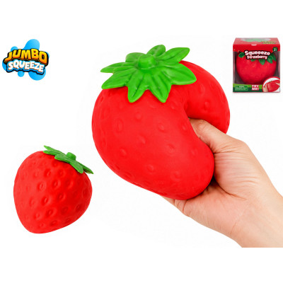 Mega squeeze Jahoda strečová jumbo 15x14cm