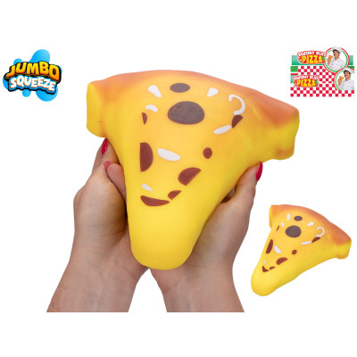 Mega squeeze Pizza strečová jumbo 18x16x5cm