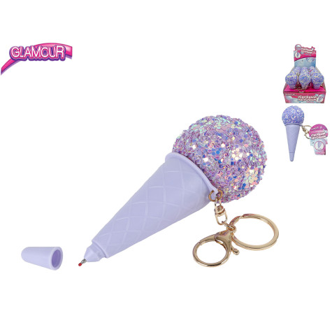 Přívěsek na klíče propiska Zmrzlina 14 cm Glamour ~ 2