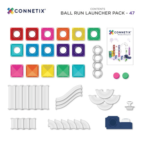 CONNETIX Ball Run Launcher Pack 47 dílů ~ 5