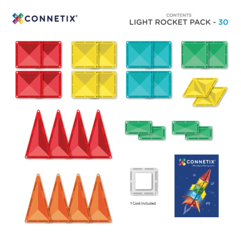 CONNETIX Light Rocket Pack 30 dílů ~ 5