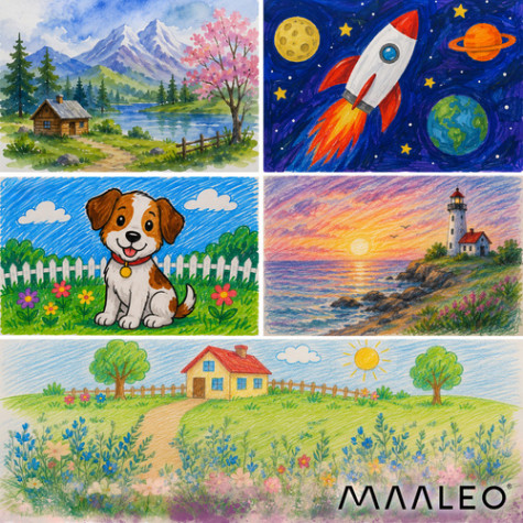Sada na malování v kufříku Astronaut Maaleo 27953 ~ 4