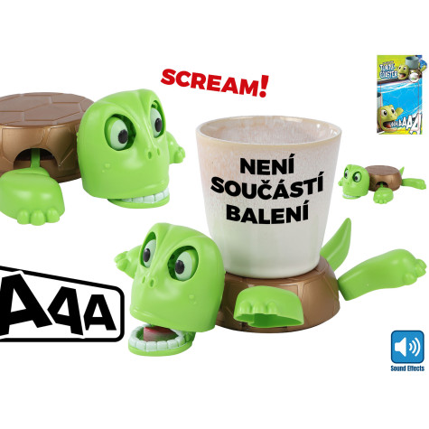 Podtácek želva 18cm na baterie se zvukem ~ 1