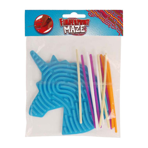Fingerprint Maze bludiště 18,5cm Jednorožec modrý ~ 2