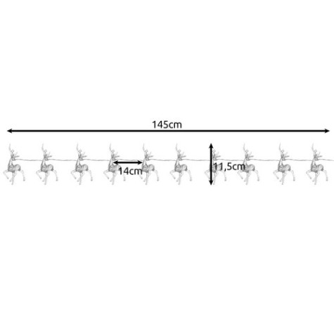 Vánoční LED osvětlení Sob teplá bílá Ruhhy 24955 ~ 7