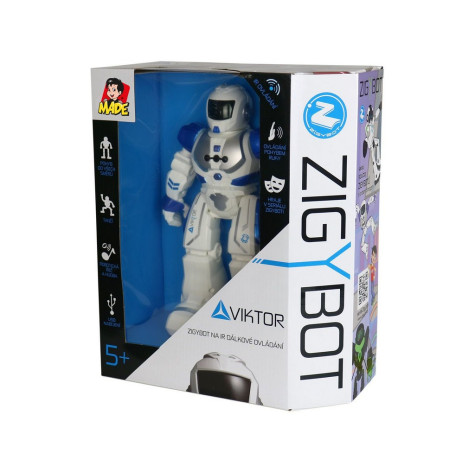 MaDe Zigybot Viktor robot 27 cm modrý ~ 6