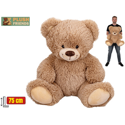 Plush Friends Medvěd plyšový 75 cm béžový