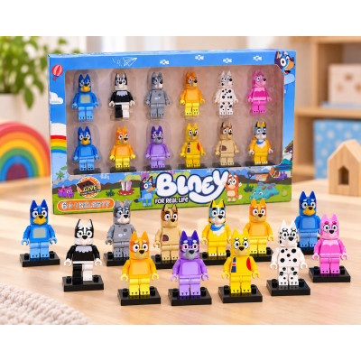 Sada Bluey figurek k legu 12 ks