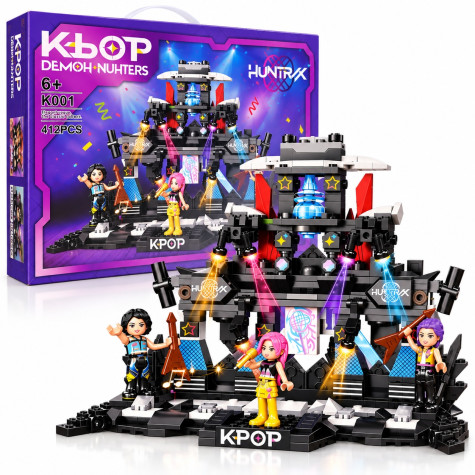 Stavebnice K-pop Huntrix hudební podium 412 ks ~ 1