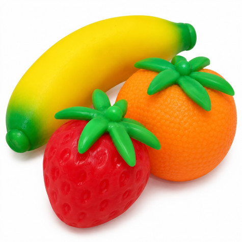Schylling NeeDoh Groovy Fruit mačkací ovoce 3 ks ~ 2
