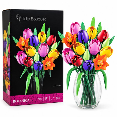Botanical Tulip Bouquet stavebnice tulipány 576 ks
