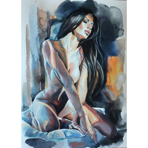 Norimpex Diamantový obrázek malování 30x40cm - Akt ženy ~ 1