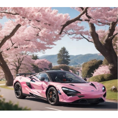 Norimpex Diamantový obrázek malování 30x40cm - Růžové auto