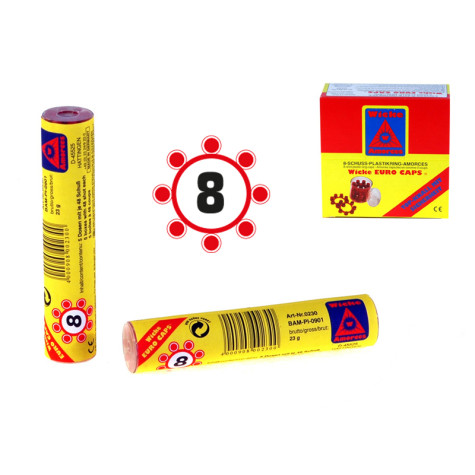 Kapsle do pistole "8" 240 ran v tubě ~ 1