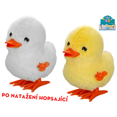Kačenka plyšová 9 cm na natažení skákající
