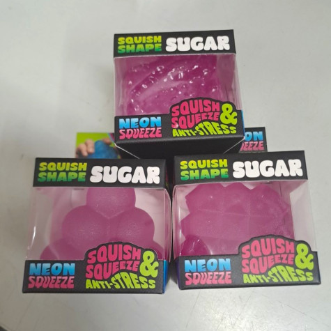 Neon Squeeze Kostka 1ks strečová tvary sugar 5cm mix druhů ~ 2
