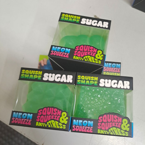 Neon Squeeze Kostka 1ks strečová tvary sugar 5cm mix druhů ~ 2