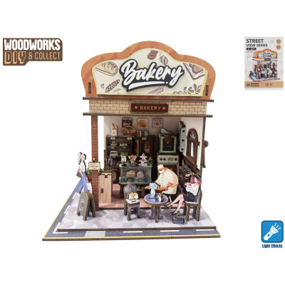 Woodworks DIY Dřevěná pekárna 179ks na baterie se světlem