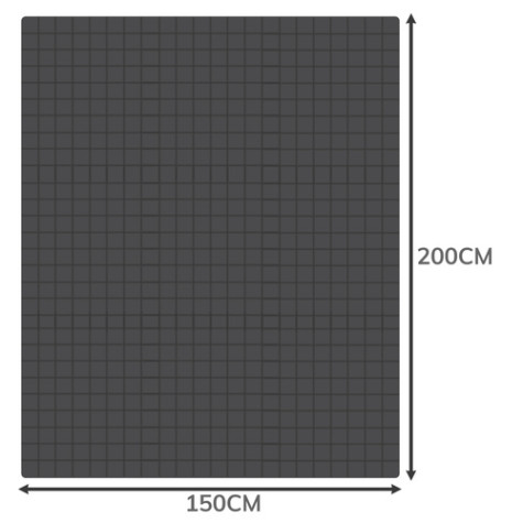 Zátěžová deka 200x150cm 6kg černá Ruhhy 28468 ~ 9