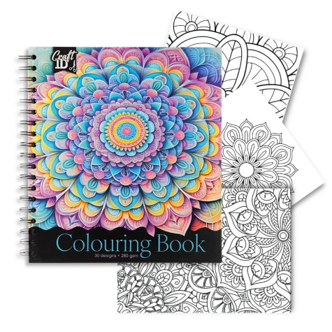 CRAFT ID Colouring book Omalovánková kniha 30 listů - Mandaly ~ 2