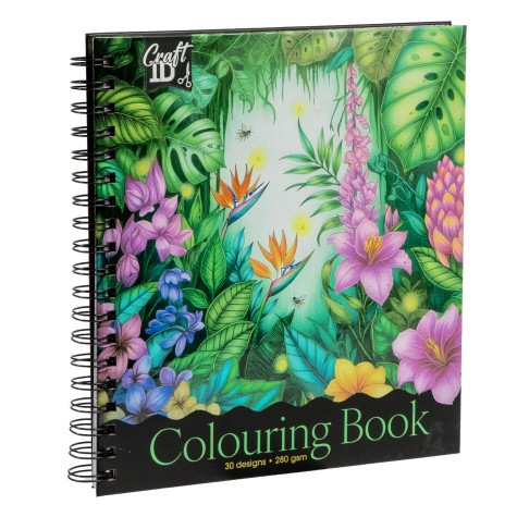 CRAFT ID Colouring book Omalovánková kniha 30 listů - Prales ~ 2