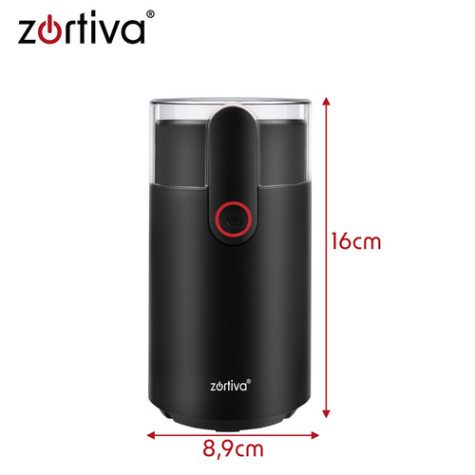Elektrický mlýnek na kávu černý Zortiva 28072 ~ 9