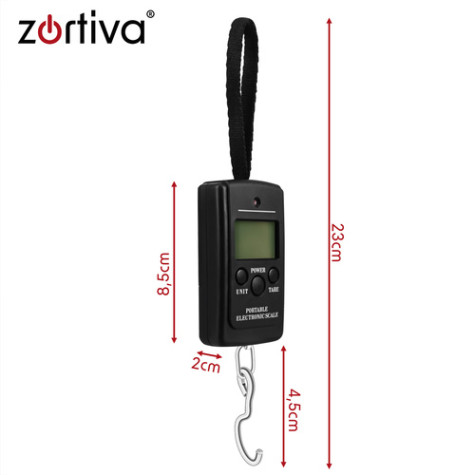 Cestovní digitální závěsná váha na zavazadla do 40 kg Zortiva 28069 ~ 9