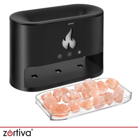 Aroma difuzér zvlhčovač vzduchu s kamínky černý Zortiva 28214 ~ 5