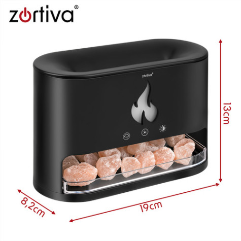 Aroma difuzér zvlhčovač vzduchu s kamínky černý Zortiva 28214 ~ 7