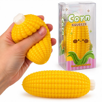 Crunchy Squishy CORN mačkací kukuřice s křupajícím efektem 10 cm