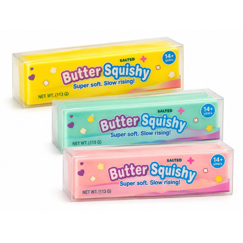 Butter Squishy mačkací máslo Slow Rising 14 cm ~ 3