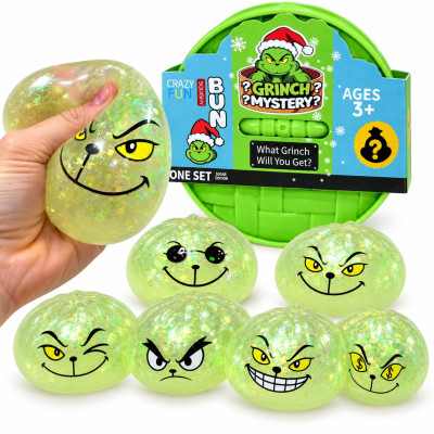 Squishy Dumpling GRINCH velký mačkací knedlíček 8,5 cm (Mystery box)
