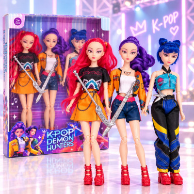 K-pop Demon Hunters velké postavy 3 ks hrající
