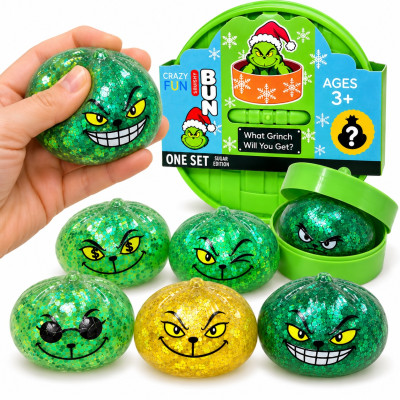 Squishy Dumpling GRINCH MINI mačkací knedlíček 5 cm (Mystery box)
