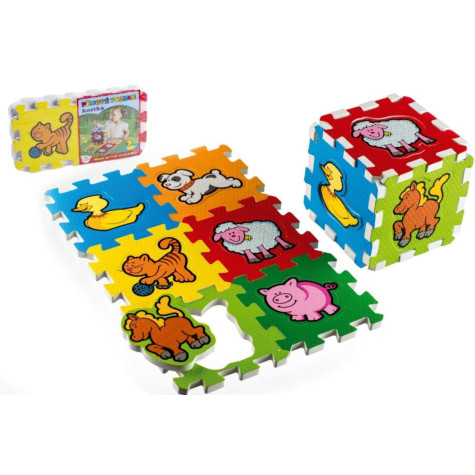 Teddies Pěnové puzzle Moje první zvířátka 15x15x1,2cm 6ks ~ 1