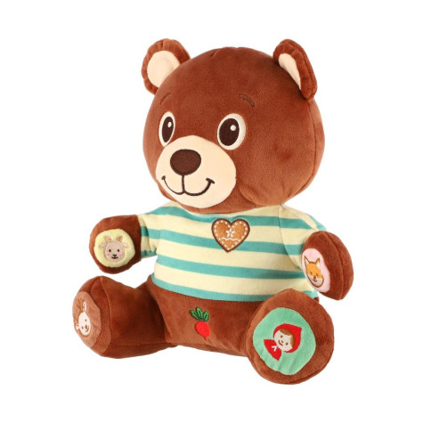 Teddies Medvěd Vojtík pohádkový česky mluvící plyš 22x23cm na baterie ~ 2