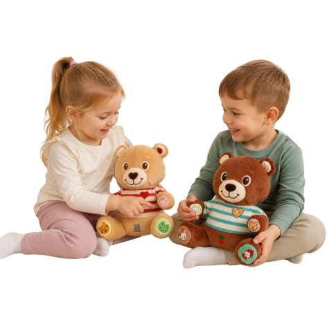 Teddies Medvěd Vojtík pohádkový česky mluvící plyš 22x23cm na baterie ~ 3