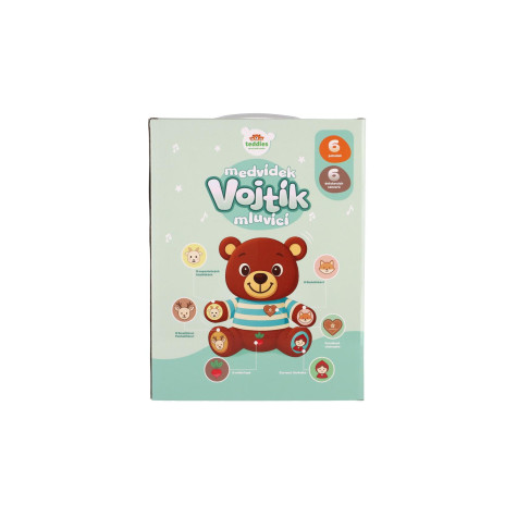 Teddies Medvěd Vojtík pohádkový česky mluvící plyš 22x23cm na baterie ~ 5