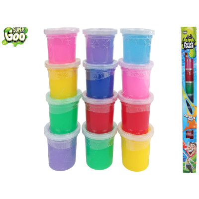Hmota sliz 120g mix 12 barev Super Goo