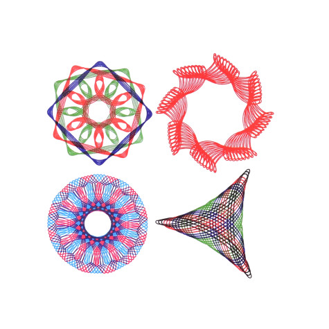 Kreativní sada spirograf Inspiro s blokem a šablonami ~ 2
