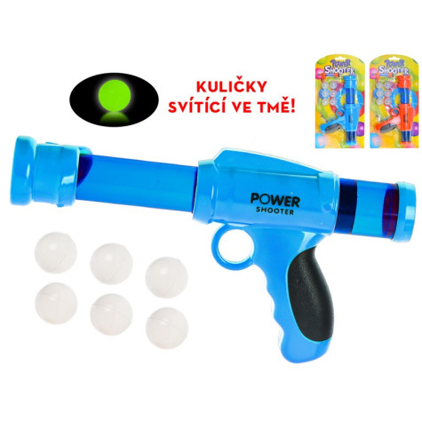 Pistole 26cm na kuličky svítící ve tmě 6ks Toys&Trends ~ 5