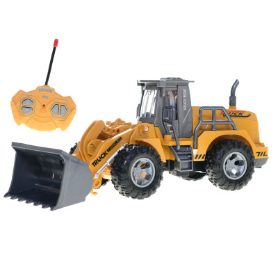 RC bagr nakladač 23cm 27MHz plná funkce na baterie se světlem