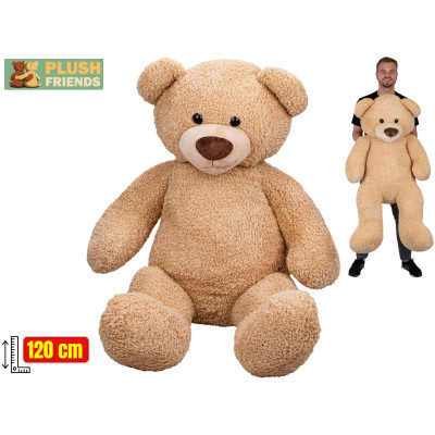 Plush Friends Medvěd plyšový 120 cm béžový
