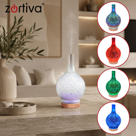 Difuzér 3D efekt Aroma zvlhčovač vzduchu 200ml Zortiva 28224 ~ 4