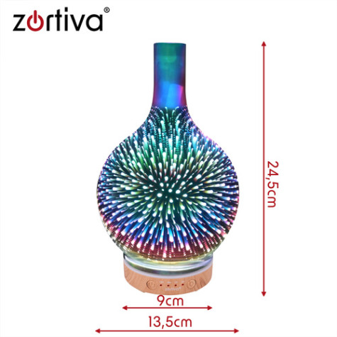 Difuzér 3D efekt Aroma zvlhčovač vzduchu 200ml Zortiva 28224 ~ 9